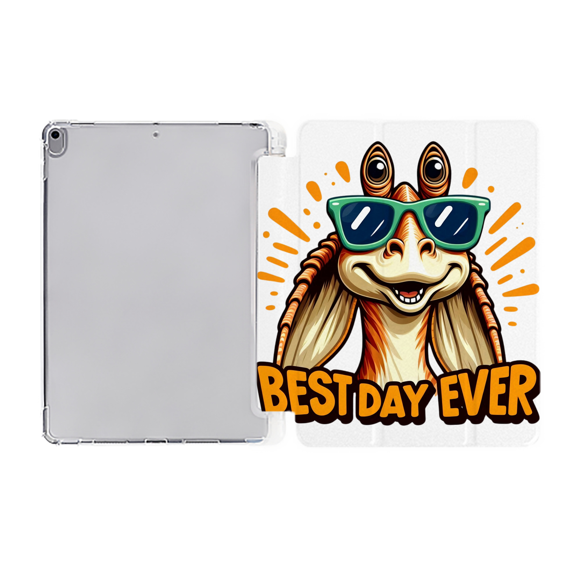 （画像用） スター・ウォーズ Star Wars IPad ケース ペン収納付き 三つ折りスタンド PUレザー×シリコン 対応機種9.5/10.5/10.9インチ